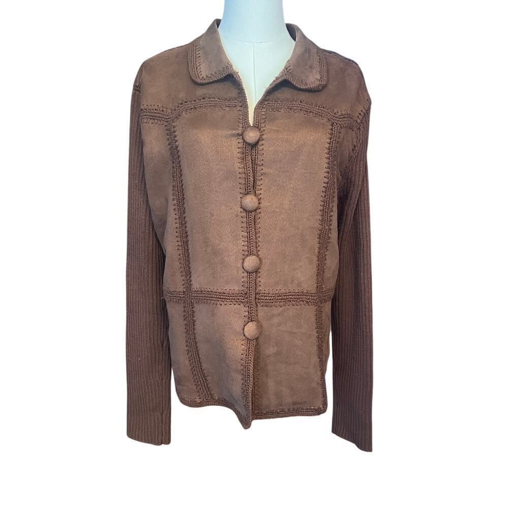 Bit & Bridle Western Jacket Women’s Cowboy Rodeo Brown Wool Acrylic. Size XL